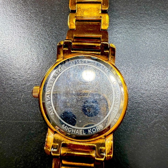Michael Kors Gold-Tone Logo Watch - Picture 3 of 4